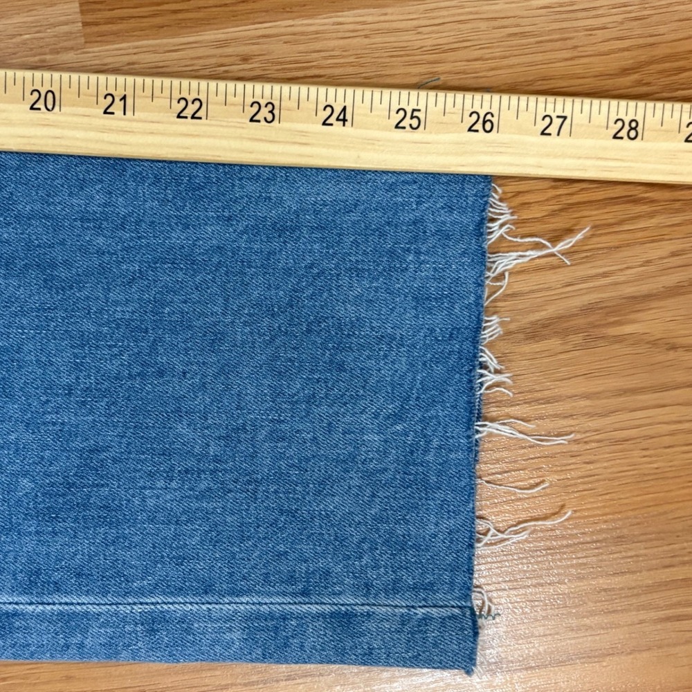 Frank & Eileen Jeans Womens 30 Blue Monaghan Straight Leg Raw Hem Denim NWOT - Picture 8 of 8